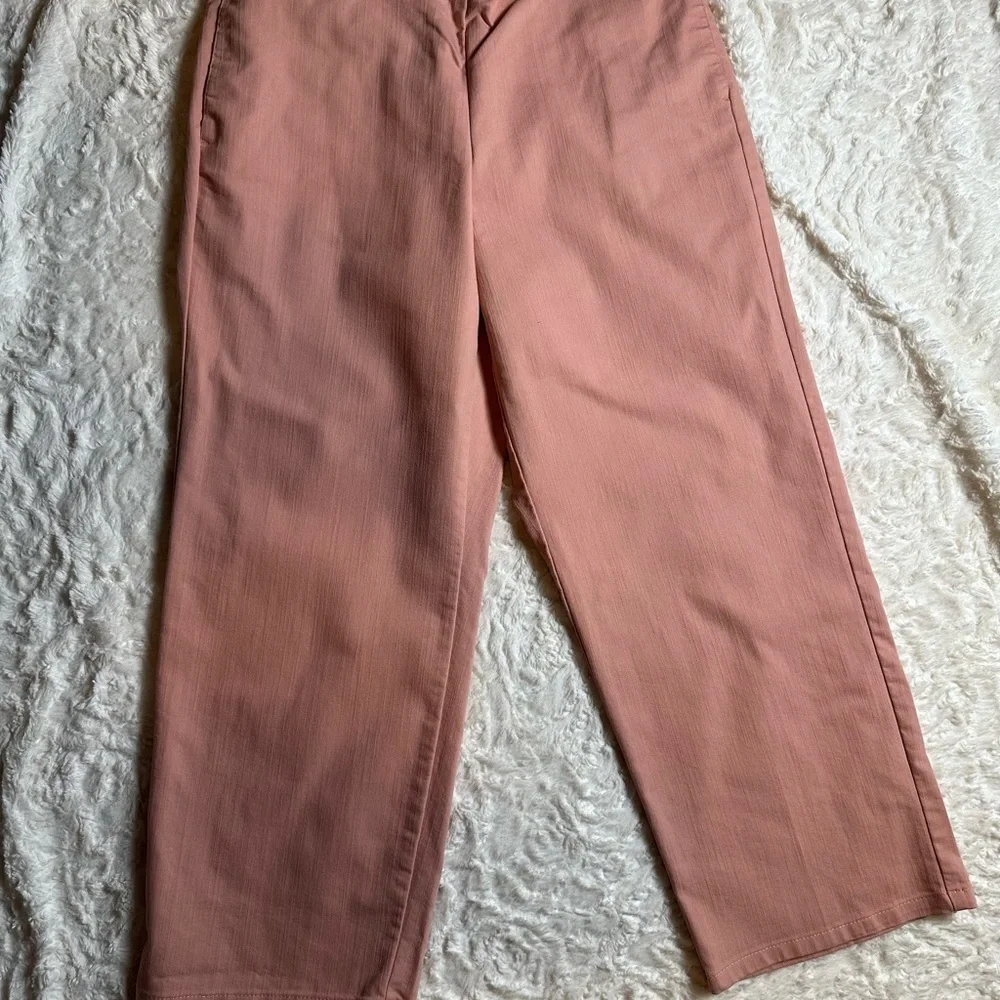 Alfred Dunner Women’s Petite Pull-On Pants Pink Size 16P Stretch Waist - Picture 7 of 7